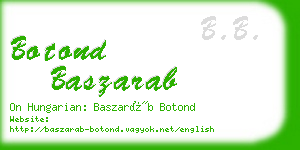 botond baszarab business card